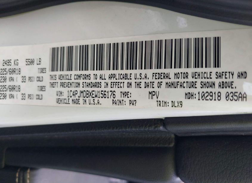 Photo 9 of 2014 Jeep Cherokee LIMITED (VIN 1C4PJMDBXEW156176)