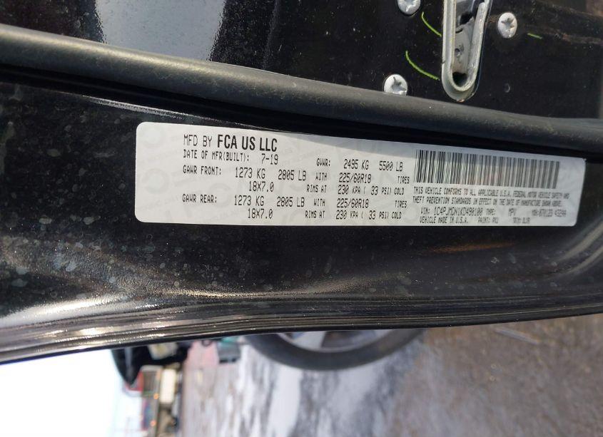 Photo 9 of 2019 Jeep Cherokee LIMITED 4X4 (VIN 1C4PJMDN1KD490100)