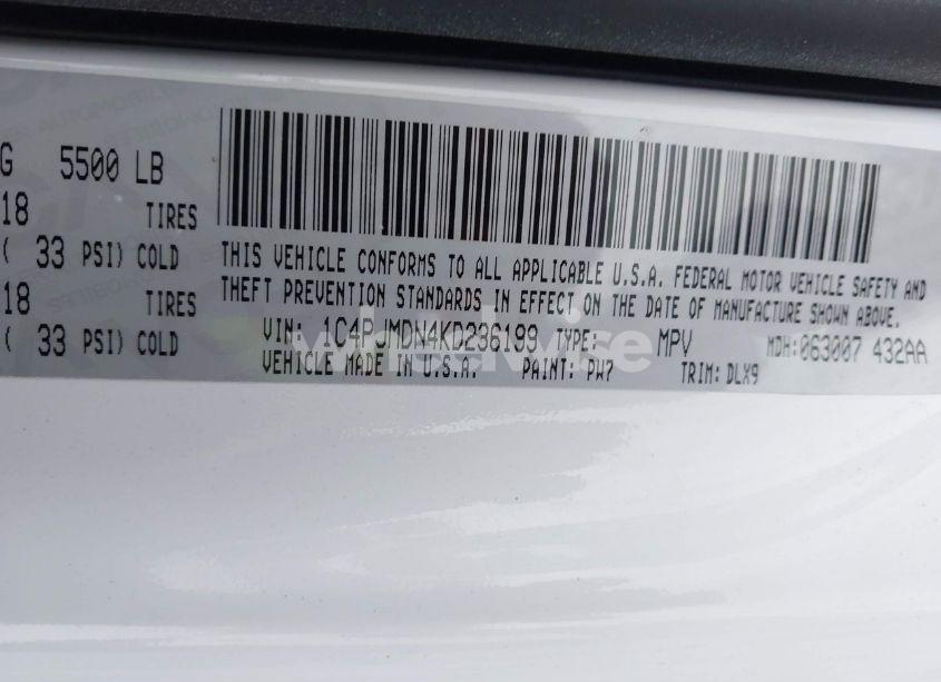 Photo 9 of 2019 Jeep Cherokee LIMITED 4X4 (VIN 1C4PJMDN4KD236199)