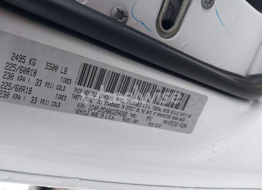 Photo 9 of 2019 Jeep Cherokee LIMITED 4X4 (VIN 1C4PJMDN6KD254283)