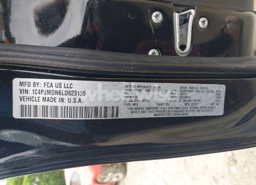 Photo 9 of 2020 Jeep Cherokee LIMITED 4X4 (VIN 1C4PJMDN6LD623130)