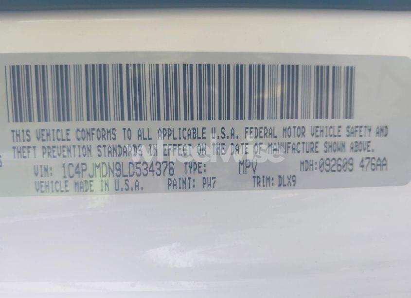 Photo 9 of 2020 Jeep Cherokee LIMITED 4X4 (VIN 1C4PJMDN9LD534376)