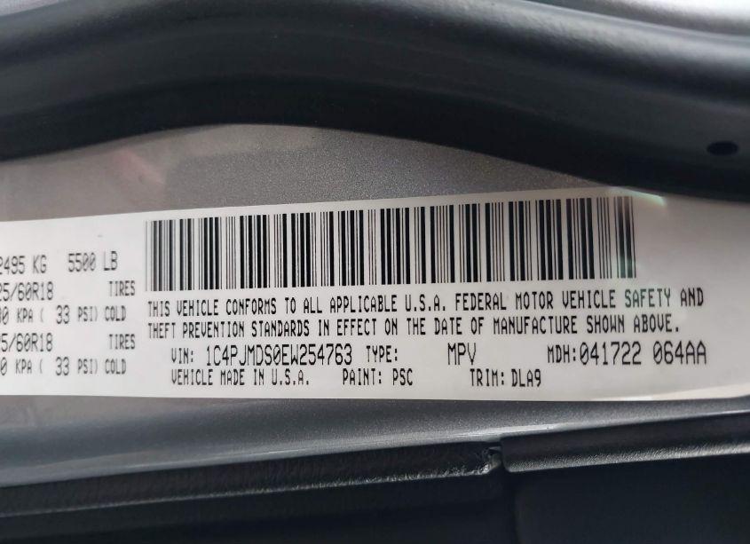 Photo 9 of 2014 Jeep Cherokee LIMITED (VIN 1C4PJMDS0EW254763)