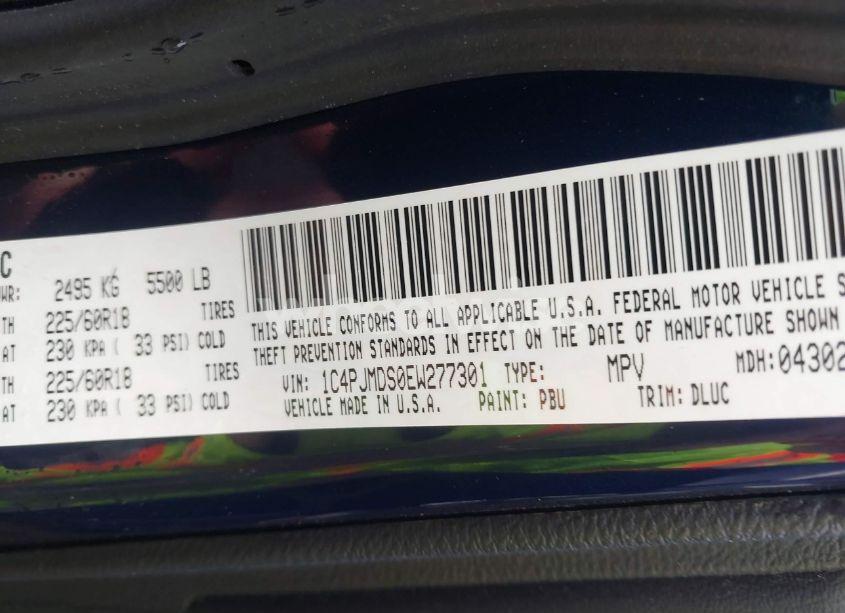 Photo 9 of 2014 Jeep Cherokee LIMITED (VIN 1C4PJMDS0EW277301)