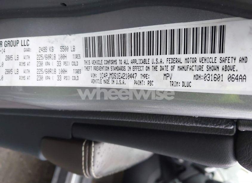 Photo 9 of 2014 Jeep Cherokee LIMITED (VIN 1C4PJMDS1EW210447)