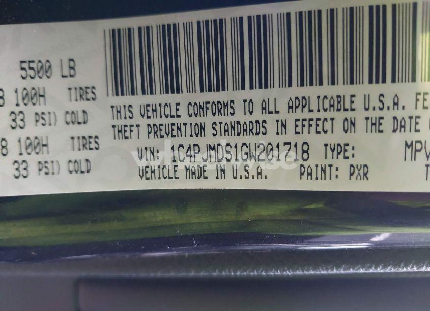 Photo 9 of 2016 Jeep Cherokee LIMITED (VIN 1C4PJMDS1GW201718)