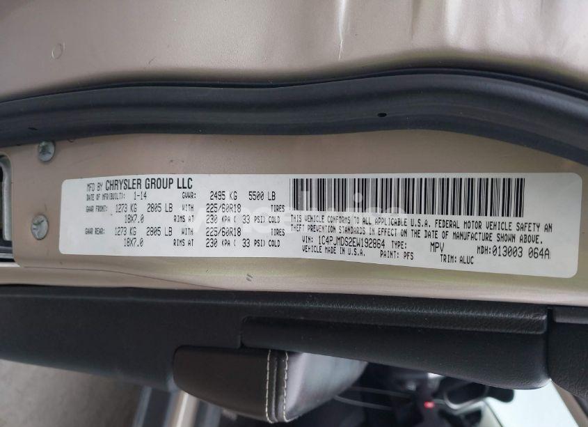 Photo 9 of 2014 Jeep Cherokee LIMITED (VIN 1C4PJMDS2EW192864)