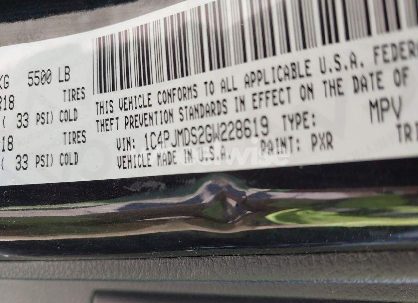 Photo 9 of 2016 Jeep Cherokee LIMITED (VIN 1C4PJMDS2GW228619)