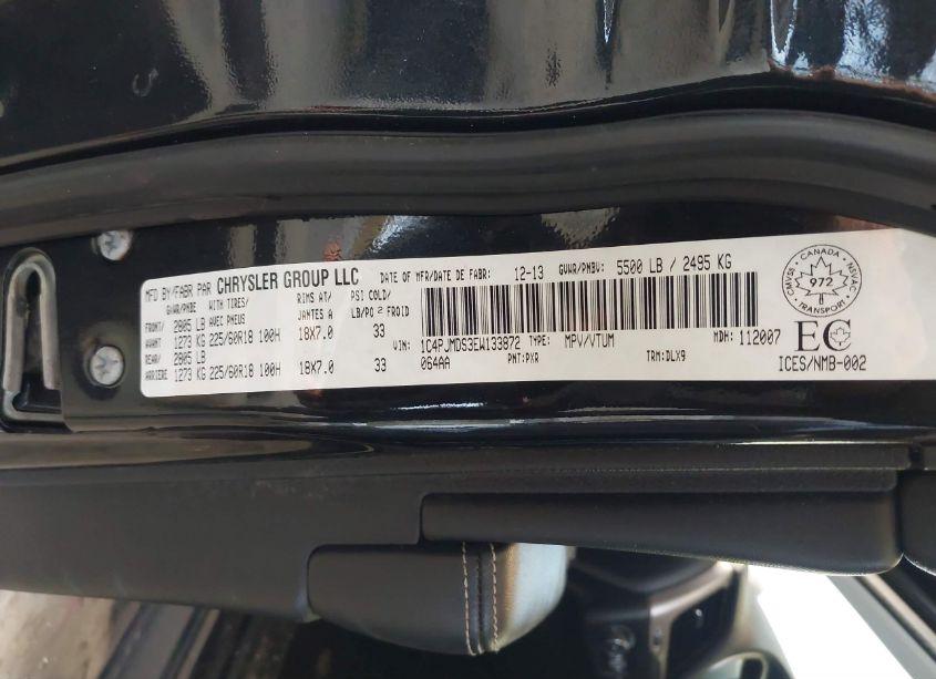 Photo 9 of 2014 Jeep Cherokee LIMITED (VIN 1C4PJMDS3EW133872)