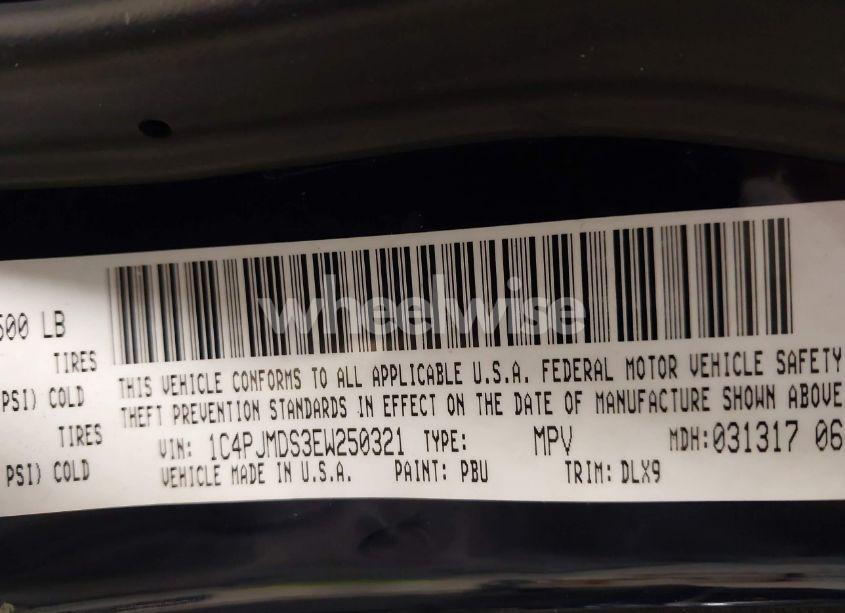 Photo 9 of 2014 Jeep Cherokee LIMITED (VIN 1C4PJMDS3EW250321)