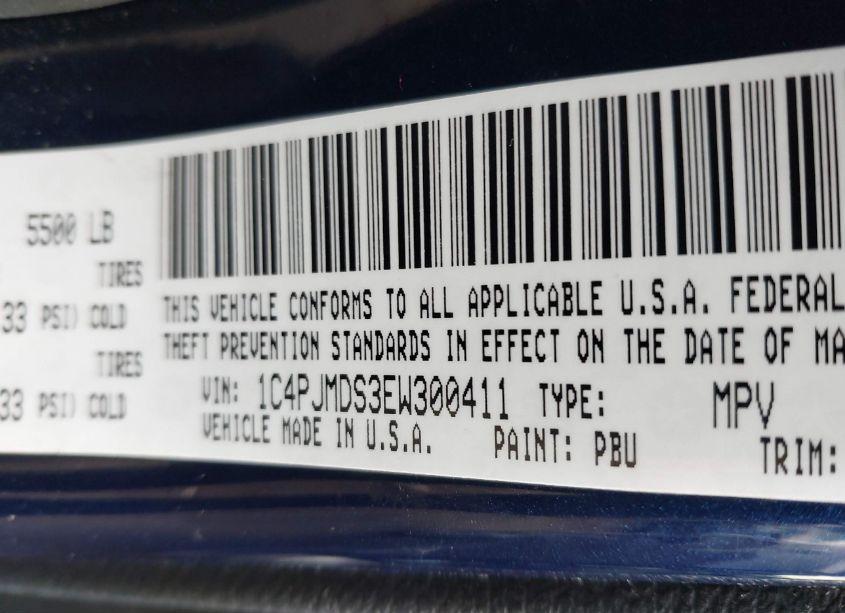 Photo 9 of 2014 Jeep Cherokee LIMITED (VIN 1C4PJMDS3EW300411)