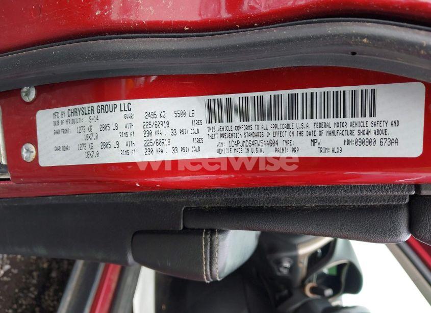 Photo 9 of 2015 Jeep Cherokee LIMITED (VIN 1C4PJMDS4FW544604)