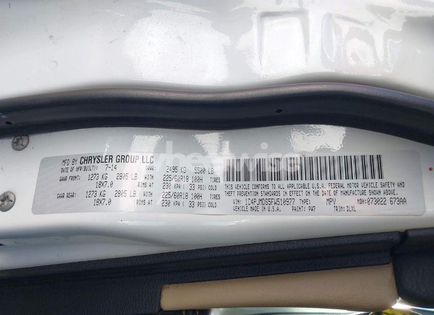 Photo 9 of 2015 Jeep Cherokee LIMITED (VIN 1C4PJMDS5FW510977)