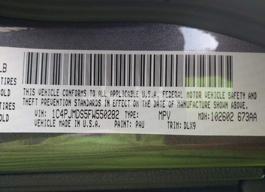 Photo 9 of 2015 Jeep Cherokee LIMITED (VIN 1C4PJMDS5FW550282)