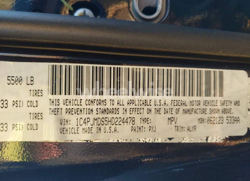 Photo 9 of 2017 Jeep Cherokee LIMITED (VIN 1C4PJMDS5HD224478)