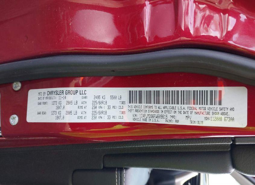 Photo 9 of 2015 Jeep Cherokee LIMITED (VIN 1C4PJMDS6FW609615)