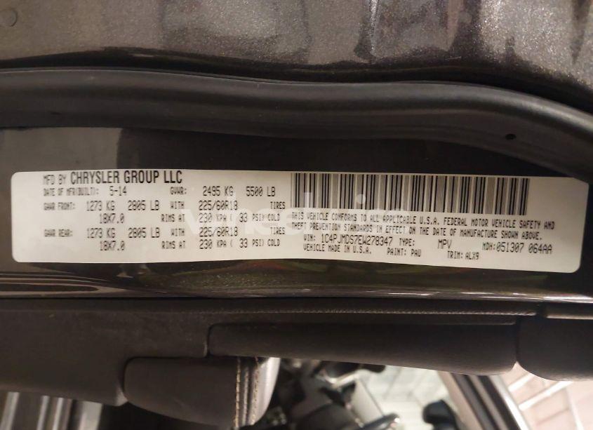 Photo 9 of 2014 Jeep Cherokee LIMITED (VIN 1C4PJMDS7EW278347)