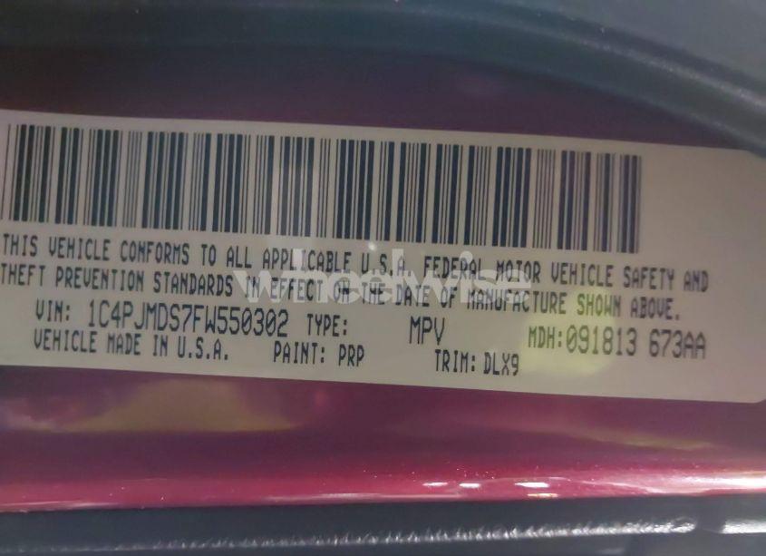 Photo 9 of 2015 Jeep Cherokee LIMITED (VIN 1C4PJMDS7FW550302)