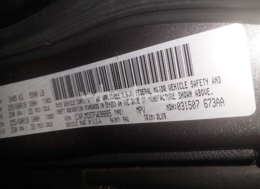 Photo 9 of 2015 Jeep Cherokee LIMITED (VIN 1C4PJMDS7FW698885)