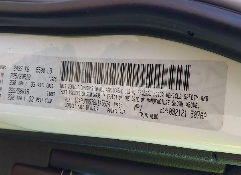 Photo 9 of 2016 Jeep Cherokee LIMITED (VIN 1C4PJMDS7GW145574)