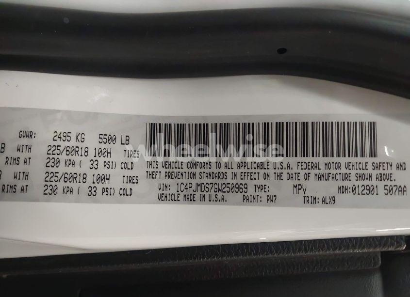 Photo 9 of 2016 Jeep Cherokee LIMITED (VIN 1C4PJMDS7GW250969)