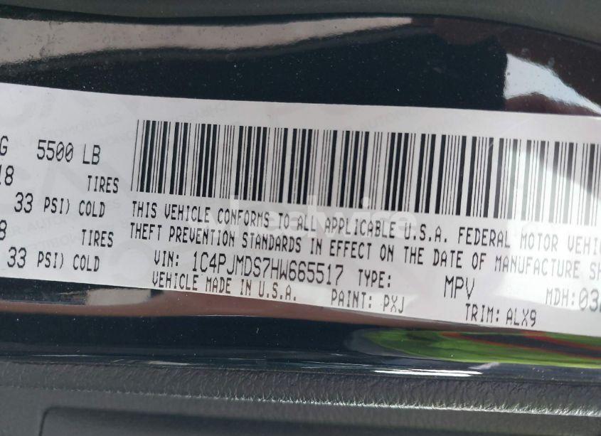 Photo 9 of 2017 Jeep Cherokee LIMITED 4X4 (VIN 1C4PJMDS7HW665517)