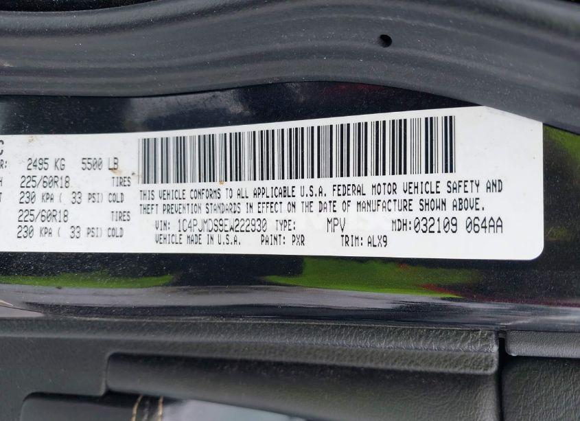 Photo 9 of 2014 Jeep Cherokee LIMITED (VIN 1C4PJMDS9EW222930)