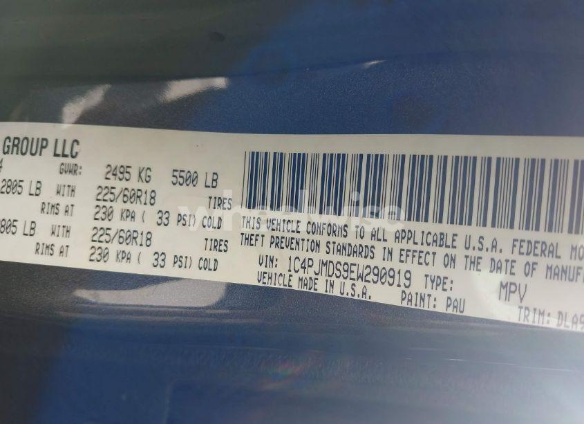 Photo 9 of 2014 Jeep Cherokee LIMITED (VIN 1C4PJMDS9EW290919)