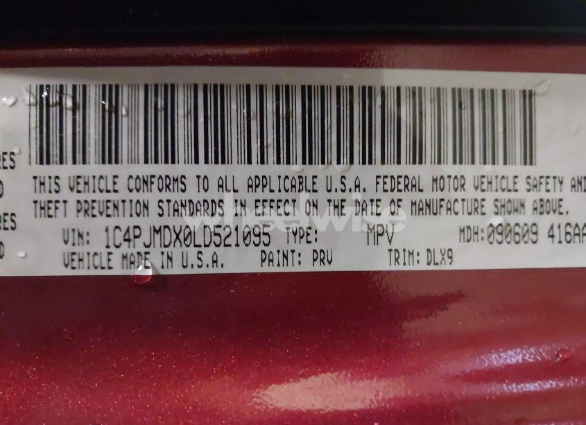 Photo 9 of 2020 Jeep Cherokee LIMITED 4X4 (VIN 1C4PJMDX0LD521095)