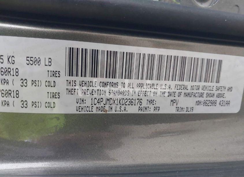 Photo 9 of 2019 Jeep Cherokee LIMITED 4X4 (VIN 1C4PJMDX1KD236176)