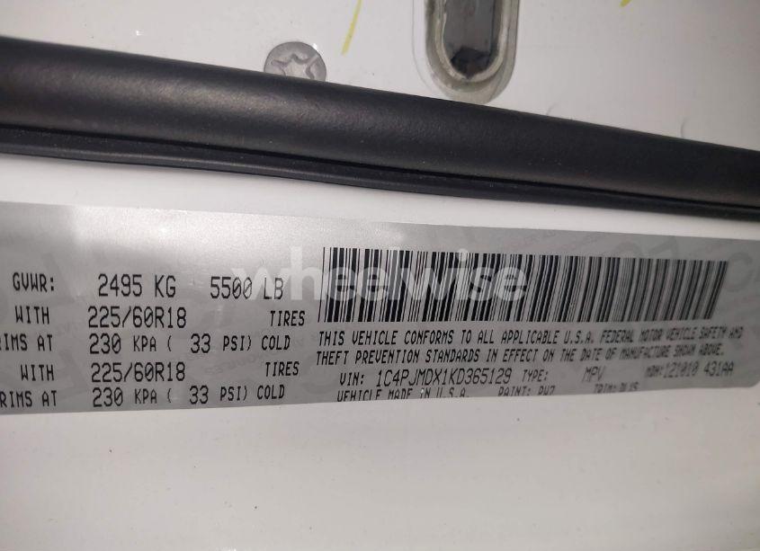 Photo 9 of 2019 Jeep Cherokee LIMITED 4X4 (VIN 1C4PJMDX1KD365129)