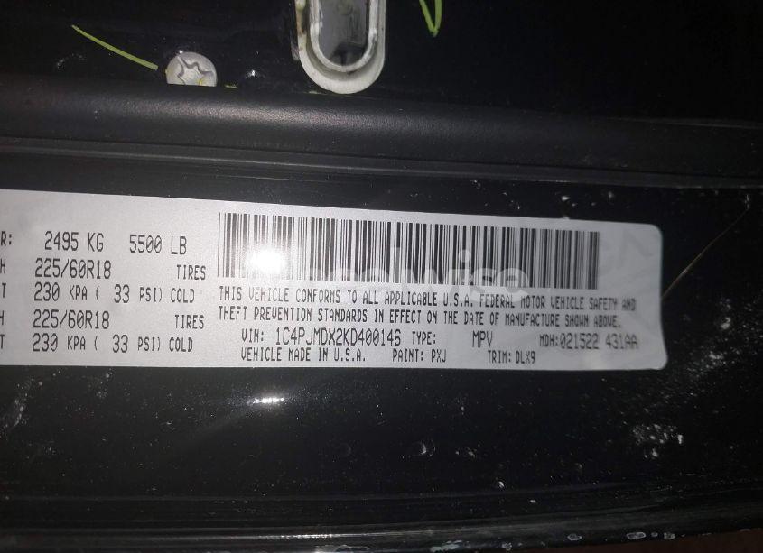 Photo 9 of 2019 Jeep Cherokee LIMITED 4X4 (VIN 1C4PJMDX2KD400146)