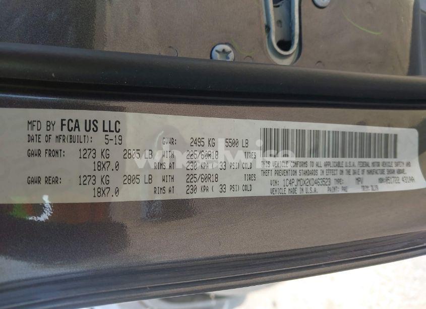 Photo 9 of 2019 Jeep Cherokee LIMITED 4X4 (VIN 1C4PJMDX2KD463523)