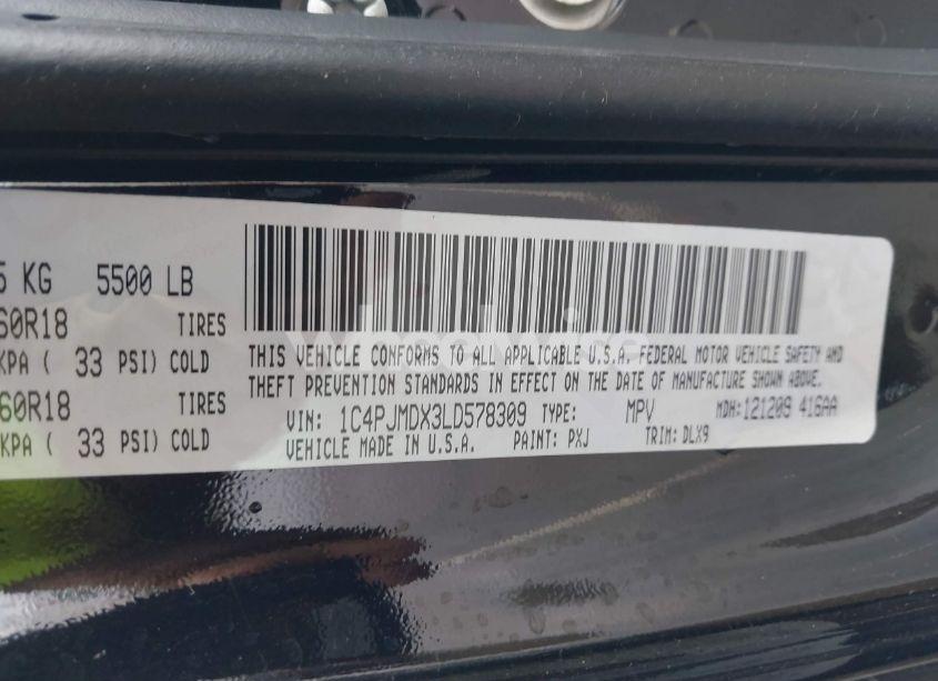 Photo 9 of 2020 Jeep Cherokee LIMITED 4X4 (VIN 1C4PJMDX3LD578309)