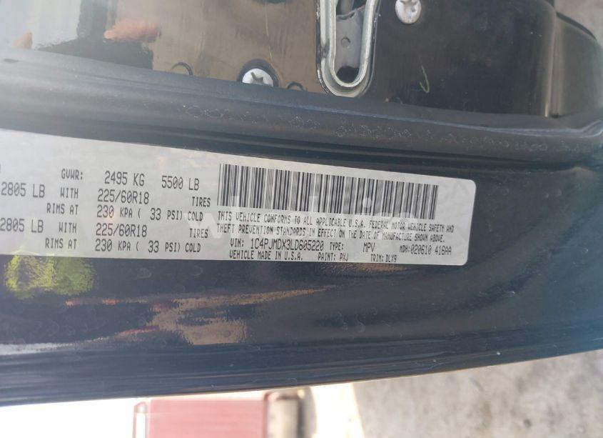 Photo 9 of 2020 Jeep Cherokee LIMITED 4X4 (VIN 1C4PJMDX3LD605220)