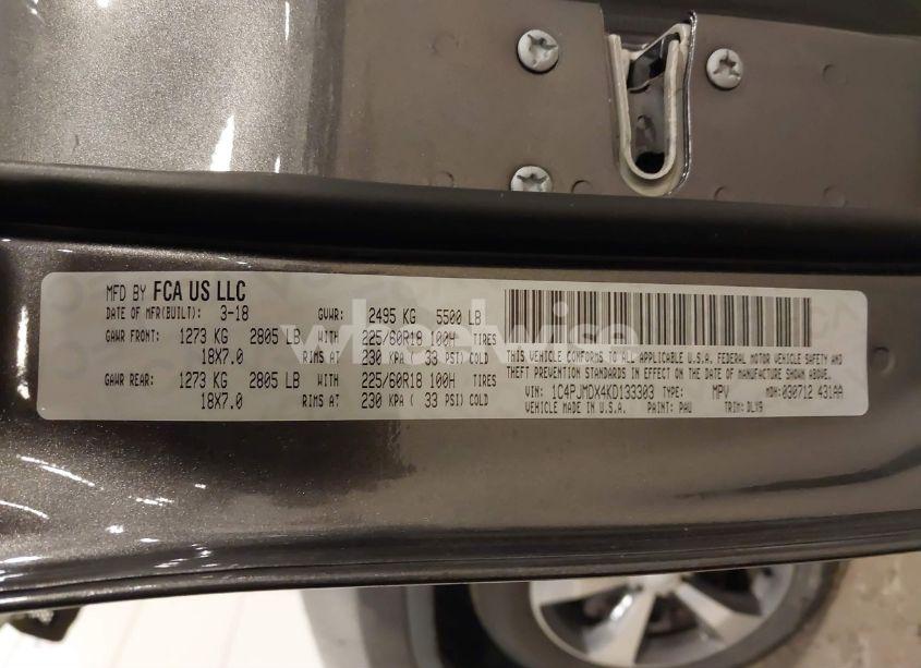 Photo 9 of 2019 Jeep Cherokee LIMITED (VIN 1C4PJMDX4KD133303)