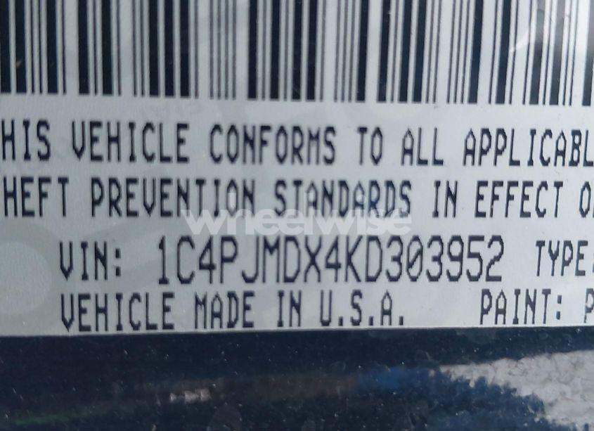 Photo 9 of 2019 Jeep Cherokee LIMITED 4X4 (VIN 1C4PJMDX4KD303952)