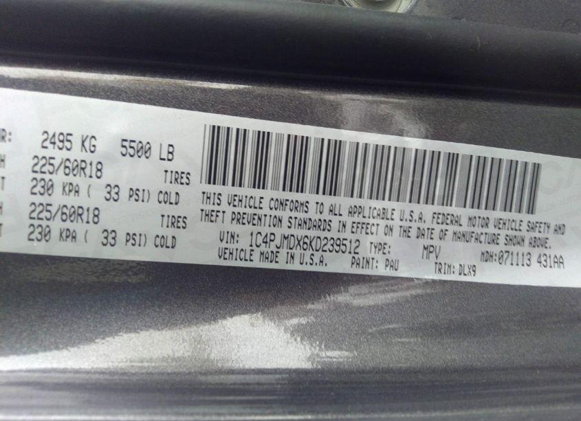 Photo 9 of 2019 Jeep Cherokee LIMITED 4X4 (VIN 1C4PJMDX6KD239512)