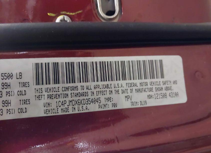 Photo 9 of 2019 Jeep Cherokee HIGH ALTITUDE 4X4 (VIN 1C4PJMDX6KD354045)