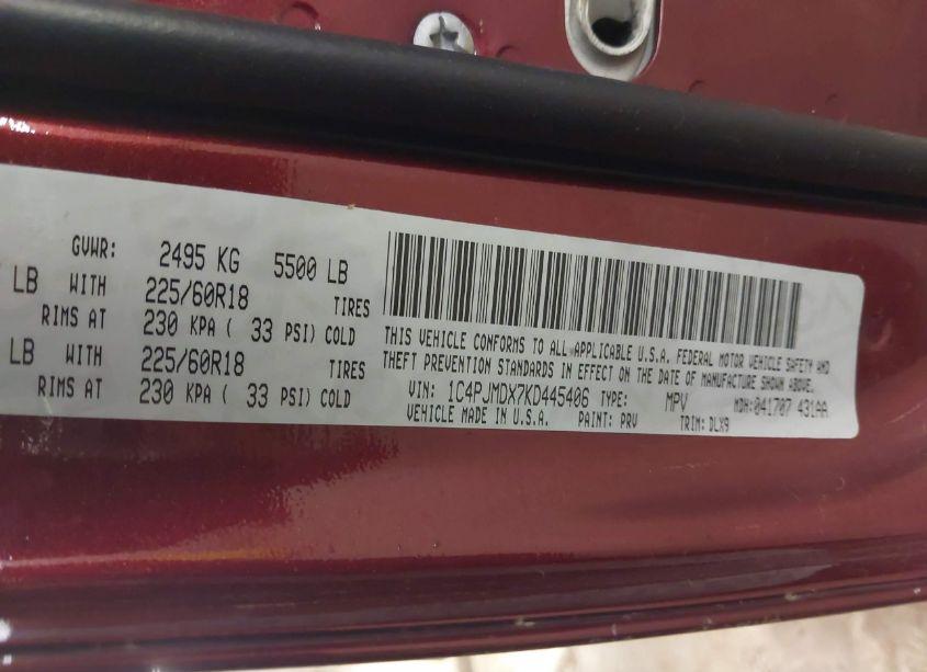 Photo 9 of 2019 Jeep Cherokee LIMITED 4X4 (VIN 1C4PJMDX7KD445406)