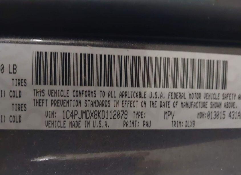 Photo 9 of 2019 Jeep Cherokee LIMITED 4X4 (VIN 1C4PJMDX8KD112079)