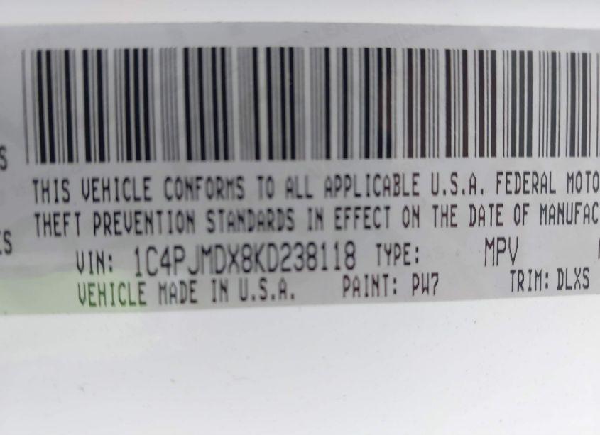 Photo 9 of 2019 Jeep Cherokee LIMITED 4X4 (VIN 1C4PJMDX8KD238118)