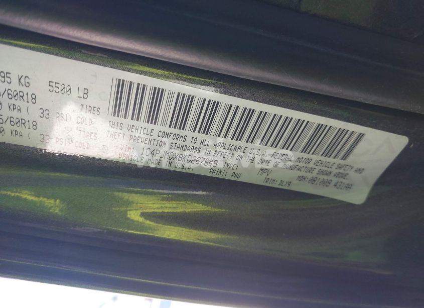 Photo 9 of 2019 Jeep Cherokee LIMITED 4X4 (VIN 1C4PJMDX8KD267649)