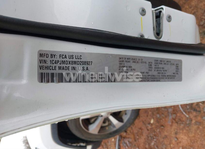 Photo 9 of 2021 Jeep Cherokee LIMITED 4X4 (VIN 1C4PJMDX8MD208927)