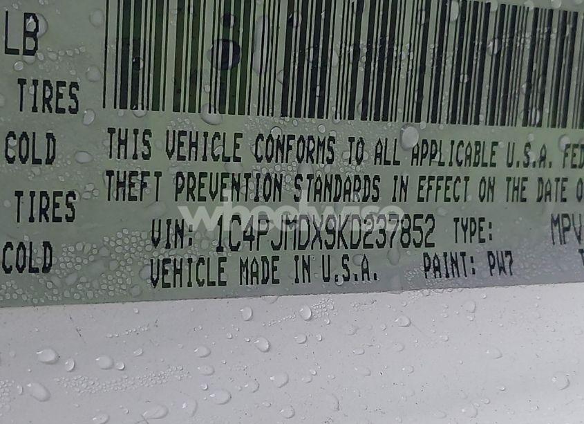 Photo 9 of 2019 Jeep Cherokee LIMITED 4X4 (VIN 1C4PJMDX9KD237852)
