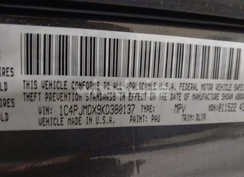 Photo 9 of 2019 Jeep Cherokee LIMITED 4X4 (VIN 1C4PJMDX9KD380137)