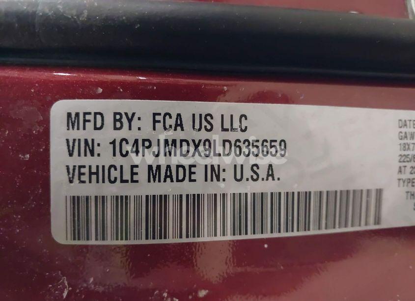 Photo 9 of 2020 Jeep Cherokee LIMITED 4X4 (VIN 1C4PJMDX9LD635659)