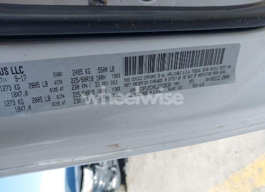 Photo 9 of 2018 Jeep Cherokee LIMITED 4X4 (VIN 1C4PJMDXXJD522638)