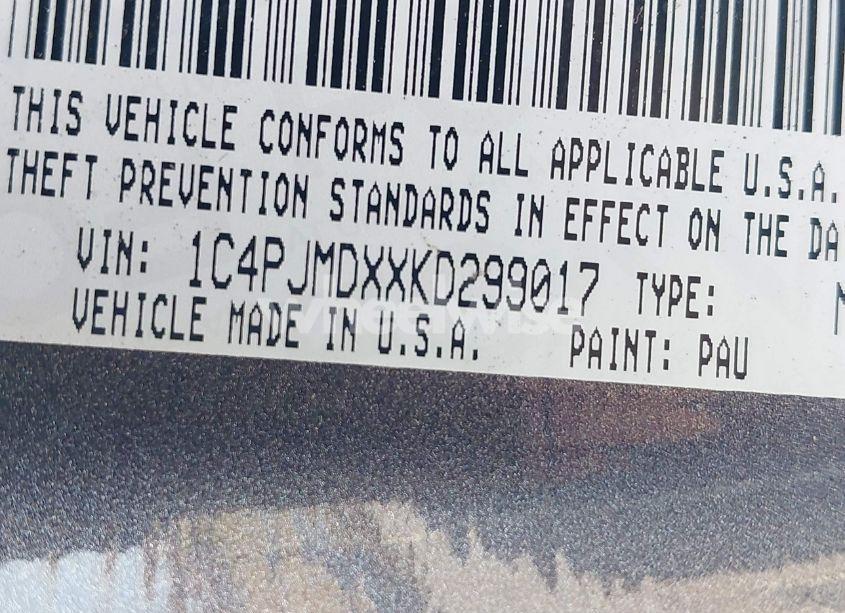 Photo 9 of 2019 Jeep Cherokee LIMITED 4X4 (VIN 1C4PJMDXXKD299017)