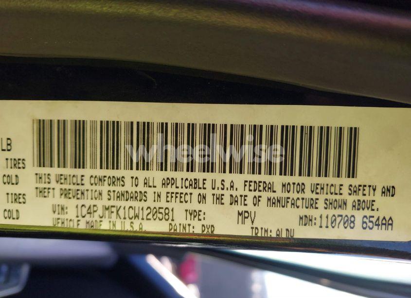 Photo 9 of 2012 Jeep Liberty (VIN 1C4PJMFK1CW120581)